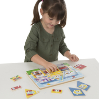 Melissa & Doug Sound Puzzle - Around the House 8pc