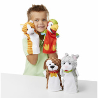 Melissa & Doug Hand Puppets - Playful Pets