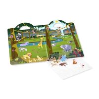 Melissa & Doug Reusable Puffy Sticker Play Set - Safari