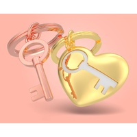 Metalmorphose Keychain - Key To My Heart