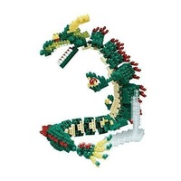 Nanoblock Animals - Deluxe Dragon Green