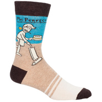 Blue Q Mens Crew Socks - Mr. Perfect