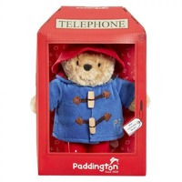 Paddington Bear Plush - Paddington in Phone Box 25cm