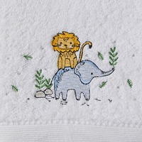 Pilbeam Baby Jiggle & Giggle - In The Jungle Bath Towel & Face Washer Set