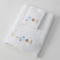 Pilbeam Jiggle & Giggle - Jungle Adventure Bath Towel & Face Washer Set