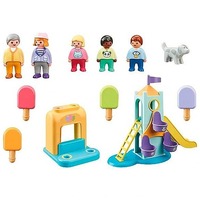 Playmobil 1.2.3 - Adventure Tower with Ice Cream Booth