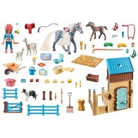 Playmobil Horses of Waterfall - Horse Stall with Amelia and Whisper