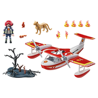 Playmobil Action Heroes - Firefighting Plane with Extinguishing Function
