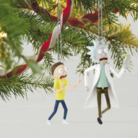 2022 Hallmark Keepsake Ornament - Rick and Morty Just Don't Think About It Morty! Set of 2