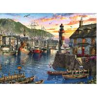 Ravensburger Puzzle 500pc - Sunrise At The Port