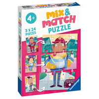 Ravensburger Puzzle 3 x 24pc - Job Swap Mix & Match