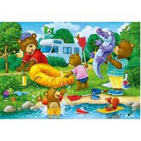 Ravensburger Puzzle 2 x 24pc - Bear Family Camping Trip