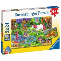 Ravensburger Puzzle 2x24pc - Magical Forest