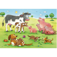 Ravensburger Puzzle 2 x 12pc - Happy Animal Families