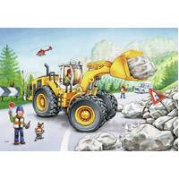 Ravensburger Puzzle 2 x 24pc - Diggers at Work