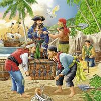 Ravensburger Puzzle 3 x 49pc - Adventure on the High Seas