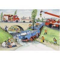 Ravensburger Puzzle 2 x 24pc - Busy Fire Brigade