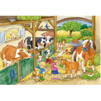 Ravensburger Puzzle 2 x 24pc - Merry Country Life