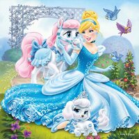 Ravensburger Puzzle 3 x 49pc - Disney Palace Pets - Belle, Cinderella, Rapunzel