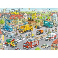 Ravensburger Puzzle 100pc XXL - Vehicles in the City