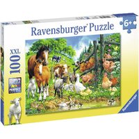 Ravensburger Puzzle 100pc XXL - Animal Get Together