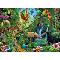 Ravensburger Puzzle 200pc XXL - Animals in the Jungle