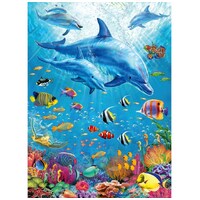 Ravensburger Puzzle 100pc XXL - Pod of Dolphins