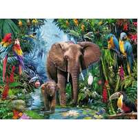 Ravensburger Puzzle 150pc XXL - Elephants at the Oasis