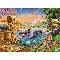 Ravensburger Puzzle 100pc XXL - Savannah Jungle Waterhole