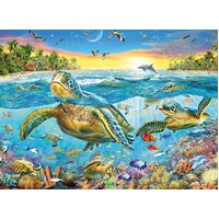 Ravensburger Puzzle 100pc XXL - Swim With Sea Turtles