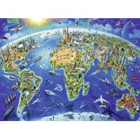 Ravensburger Puzzle 300pc - World Landmarks Map