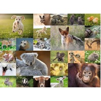 Ravensburger Puzzle 200pc - Cute Animal Babies