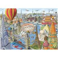 Ravensburger Puzzle 1000pc - Around The World in 80 Days