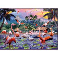 Ravensburger Puzzle 1000pc - Pink Flamingos