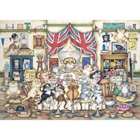 Ravensburger Puzzle 1000pc - Crazycats Afternoon Tea Tiddles