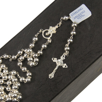 Rosary Beads Sterling Silver 5mm