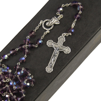 Rosary Beads Crystal Ab 7mm - Amethist