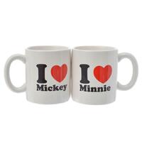 Disney Mickey & Minnie Mouse Kiss Pair Mugs