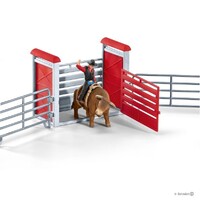 Schleich Farm World Rodeo Series - Bull Riding With Cowboy