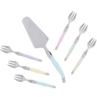 Jean Dubost Laguiole Simplicite - 7pc Cake Set Pastels