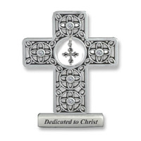 Dedicated to Christ Metal Cross