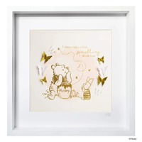 Disney X Short Story Large Wall Art - Pooh & Piglet Enjoy Something