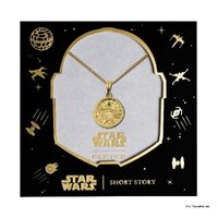 Star Wars x Short Story Necklace - Grogu Medallion - Gold