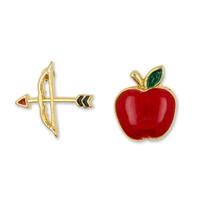 Disney x Short Story Earrings Mulan Arrow And Apple - Epoxy