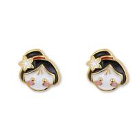 Disney x Short Story Earrings Mulan Face - Epoxy