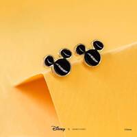 Disney x Short Story Earrings Mickey Mouse Black - Epoxy