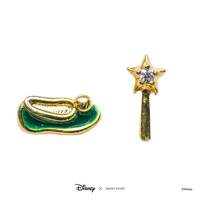 Disney x Short Story Earrings Tinkerbell Shoe And Wand - Epoxy