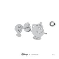 Disney x Short Story Earrings Mrs Potts and Chip - Silver