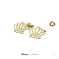 Disney x Short Story Earrings Jasmine Lotus - Gold