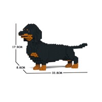 Jekca Animals - Dachshund Black 17cm